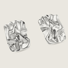 Load image into Gallery viewer, Unique Stainless Steel Silver Melting Chunky Earrings