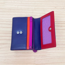 Load image into Gallery viewer, China Rose Full Flap Jigsaw Purse (open)