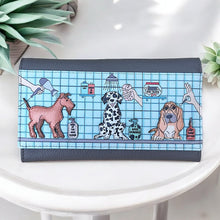 Load image into Gallery viewer, Leather The Groom Room Matinee Purse (front)