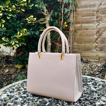 Load image into Gallery viewer, Small Oatmeal Beige 'Alison' Grab Bag (side)