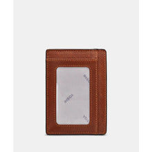 Load image into Gallery viewer, Brown Leather Card Holder with ID Window by Yoshi (ID window)