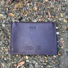 Load image into Gallery viewer, Brown Italian Leather Coin & Credit Card Holder by Katana | 3 Card Slots