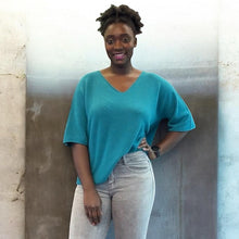 Load image into Gallery viewer, Soft Touch V-Neck Relaxed Knit Top