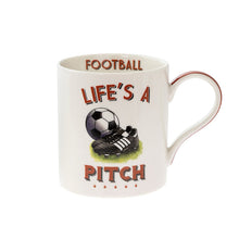Load image into Gallery viewer, 'Life's A Pitch' Football Sports Mug
