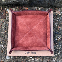 Load image into Gallery viewer, Chestnut Leather Coin/Tidy Tray (box)