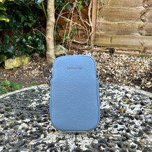 Load image into Gallery viewer, Blue Jean Single Zip Phone Bag By David Jones