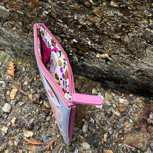 Load image into Gallery viewer, Time for Tea Leather Coin Purse (open)