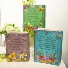 Load image into Gallery viewer, Ceramic Book Vase | Brave New Blooming World (back)