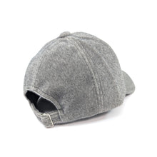 Load image into Gallery viewer, Grey Wool-Feel Classic Baseball Cap