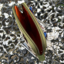 Load image into Gallery viewer, Leather Caribbean Animal Print Crossbody/Phone Bag (open)