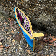 Load image into Gallery viewer, Cruise Ship Leather Coin Purse (open)