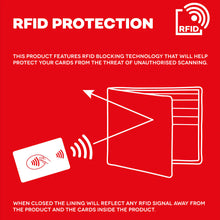 Load image into Gallery viewer, Cherry Red Leather Card Holder with ID Window (rfid)