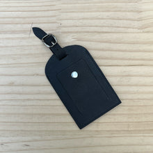 Load image into Gallery viewer, Soft Leather Luggage Label (black)