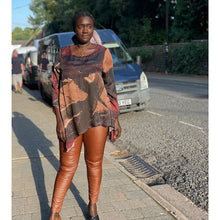 Load image into Gallery viewer, Chestnut PVC Magic Trousers (on model)