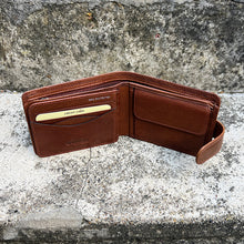 Load image into Gallery viewer, Gents Tan Leather with Coin Pocket By 'Oak' (coin pocket)