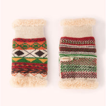 Load image into Gallery viewer, Russet Kayla Fair Isle Wrist Warmers