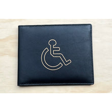 Load image into Gallery viewer, Black Leather Disabled Badge Holder