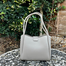 Load image into Gallery viewer, Abbey Stone Structured Tote Bag (back)