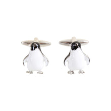 Load image into Gallery viewer, Arctic Charm Penguin Cufflinks (studio image)