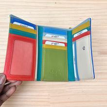 Load image into Gallery viewer, Caribbean Leather Leopard Print Purse (open)