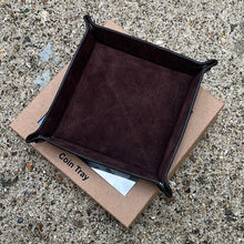 Load image into Gallery viewer, Brown Leather Coin/Tidy Tray