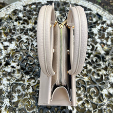 Load image into Gallery viewer, Small Oatmeal Beige 'Alison' Grab Bag (press stud)