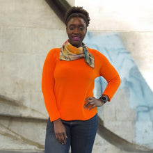 Load image into Gallery viewer, Bestselling Soft Knit Boat Neck Jumper – 14 Colours (orange)