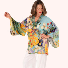 Load image into Gallery viewer, Botanical Riviera Kimono
