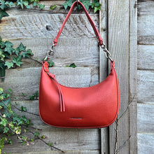 Load image into Gallery viewer, Burnt Orange Mini 'Matilda' Scoop Shoulder/ Crossbody Bag