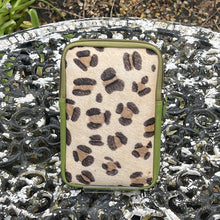 Load image into Gallery viewer, Leather Caribbean Animal Print Crossbody/Phone Bag (front)