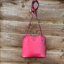 Load image into Gallery viewer, Small Fuchsia "Giulia" Italian Leather Crossbody Bag (front)