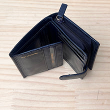 Load image into Gallery viewer, Navy Medium Leather Purse By Branded