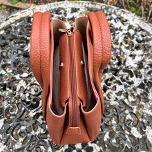 Load image into Gallery viewer, Cognac Mini Marshmallow 'Amelia' Grab Bag (press stud)