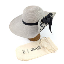 Load image into Gallery viewer, Grey Fold Up Animal Print Foldable Hat