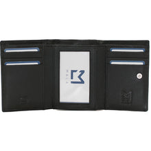 Load image into Gallery viewer, Cool Cats Medium Leather Tri fold Purse (open)