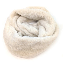Load image into Gallery viewer, Cream Winter Glow Faux Fur Infinity Scarf