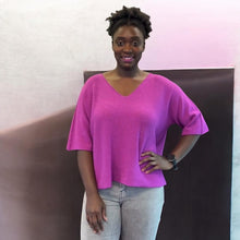 Load image into Gallery viewer, Soft Touch V-Neck Relaxed Knit Top