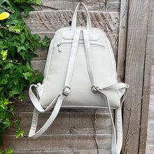 Load image into Gallery viewer, Ladies Ivory Fashion Backpack By David Jones (back)
