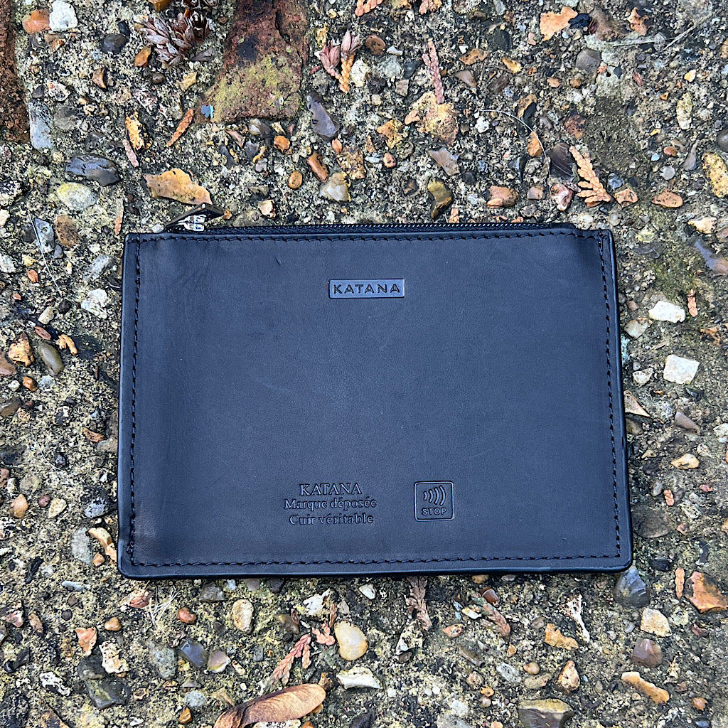 Katana Compagnon Maroquinerie Homme Wallet Cuir Katana Black