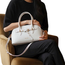 Load image into Gallery viewer, David Jones Buckle Detail Bowler Bag (to scale)