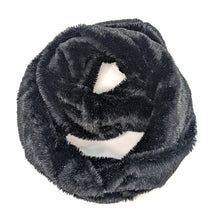 Load image into Gallery viewer, Midnight Sparkle Faux Fur Infinity Scarf