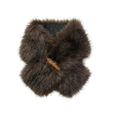 Load image into Gallery viewer, Mocha Dream Faux Fur Collar Wrap