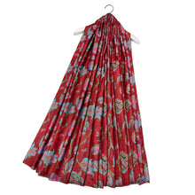 Load image into Gallery viewer, Crimson Bloom Jacquard Scarf (hanging)