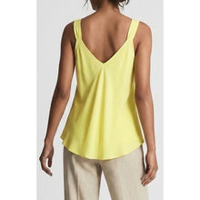 Load image into Gallery viewer, Flowy V-Neck Swing Cami Top (lemon back)