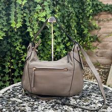 Load image into Gallery viewer, Gianni Conti Italian Leather Convertible Shoulder & Crossbody Bag (taupe)