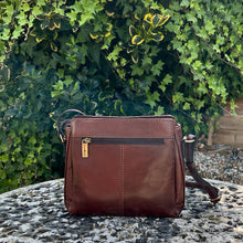Load image into Gallery viewer, Gianni Conti Italian Leather Organiser Crossbody Bag (back)
