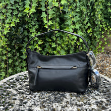 Load image into Gallery viewer, Gianni Conti Soft Italian Leather Convertible Shoulder Bag (black)