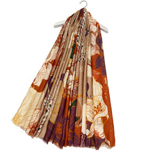 Load image into Gallery viewer, Golden Meadow Floral Scarf