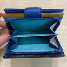 Load image into Gallery viewer, Bestseller Medium Leather RFID Purse | Glacier Blue (coin pocket)