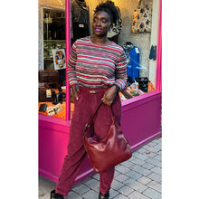 Load image into Gallery viewer, Italian Cotton Corduroy Barrel Leg Trousers (model)